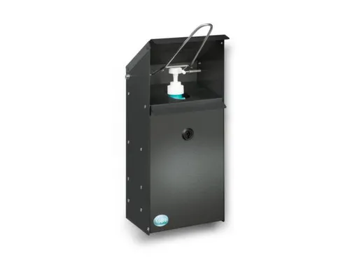 ontsmettingsmiddeldispenser,HxBxD 423x180x130mm,v. 1l,v. buiten