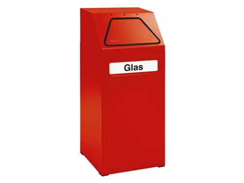 Afvalverzamelaar Vuurremmend 65 Liter 970X405X380Mm Binnenbak Rood