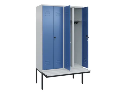 locker voor scheiding van kleding,HxBxD 2120x1200x815mm,4vak