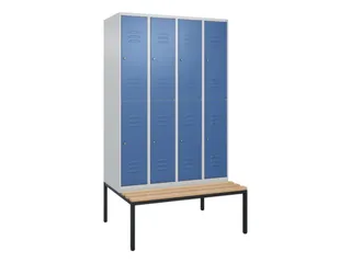 Dubbeldekse dekenkist,HxBxD 2120x1200x815mm,4x2vak.,vak B 300mm - 1