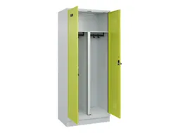 PBM-locker,HxBxD 1950x800x500mm,2vak,vak B 400mm,draaigrendel