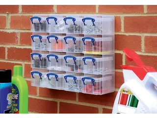Muurkubus met 16 Boxen 0,3 Liter Transparant - 2