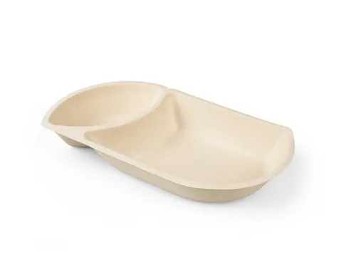Snackbakje IEZZY A20 suikerriet PFAS-vrij 224x124x36mm 50 stuks