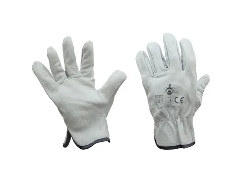 My-T-Gear 5010 mechanische lederen handschoenen grijs maat 8, 12 paar