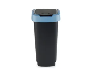 Afvalbak Twist 25 Liter Zwart Blauw - 2