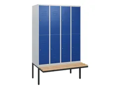 Dubbeldekse dekenkist,HxBxD 1950x1200x815mm,4x2vak.,vak B 300mm