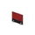 opzetpaneel bureau aanbouw zijkant CC-zwart BN4011-rood 600mm