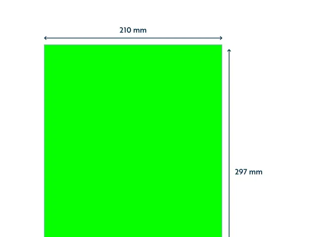 Etiquette universelle 210x297mm vert fluorescent 100 pièces