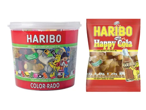 Haribo Color-Rado Wine Gum + Engelse Drop 650Gram