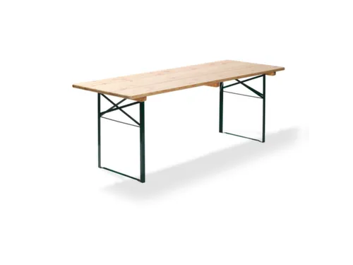 biertafel,HxBxD 780x2200x500mm,rechthoekig,frame donkergroen
