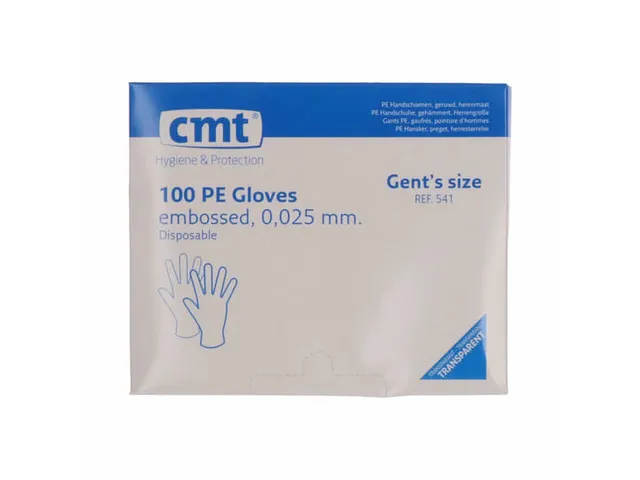 Pe Handschoenen Transparant Geruwd 30Cm 25My 10000 Stuks