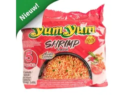 Noodles Yum Yum garnaal bami 5-pack 5x60gr