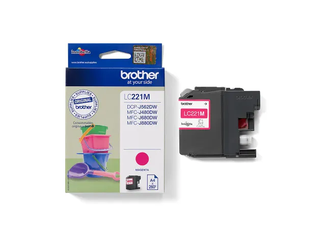 Inktcartridge Brother LC-221 rood