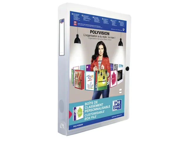 Verzamelbox Oxford Polyvsion A4 40mm Insteektas Transparant PP