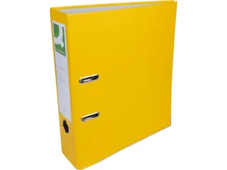 Q-connect ordner A4 PP en karton 8cm rug Geel - 1