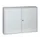 Sleutelkast 550x730x140mm 400 Haakjes 2 Deuren 2 Tussenwanden Ral 7035