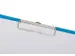 Klembordmap MAUL A4 staand met penlus PVC neon lichtblauw