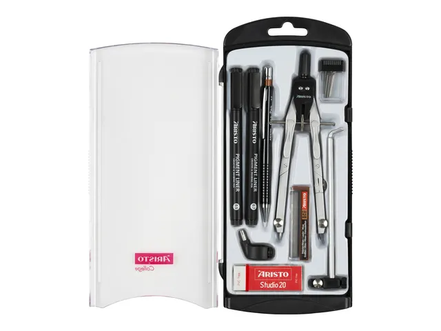 Compas Aristo GeoCollege Set scolaire 9 pièces