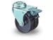 Roulettes Doubles Pivotantes Avec Frein Force 100 Kg