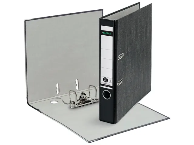 Classeur à levier Leitz 1050 A4 50mm carton noir marbré