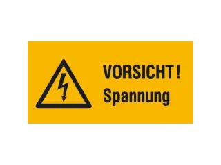 waarschuwings-combibord,v. binnen/buiten,Pas op! spanning,PVC - 1