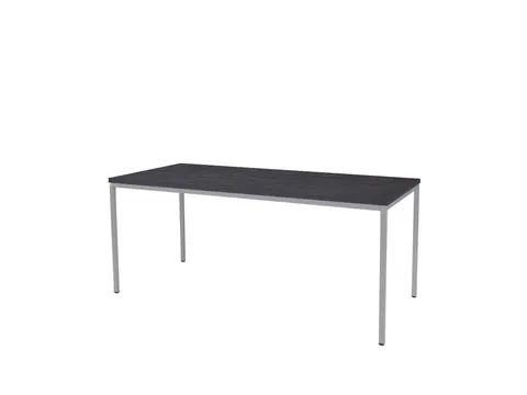 Domino Basic Tafel Vaste Hoogte 180x80 houtprint schaduw alu 4-poots