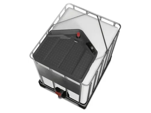 trechter,v. IBC inhoud 600-1000l,PE,vulcapaciteit 15l,aansluiting 2 in