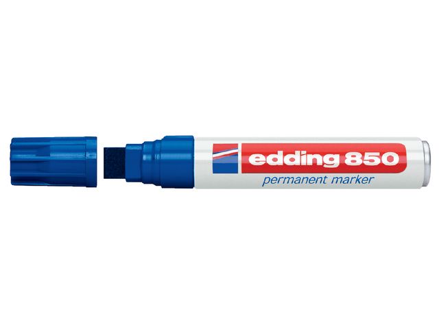 Viltstift edding 850 blok 5-16mm blauw | ViltstiftenShop.nl