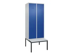 locker voor scheiding van kleding,HxBxD 2120x800x815mm,2vak