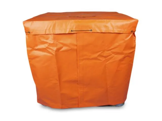 afdekkap,v. verwarmingsmantel,v. IBC,PVC,oranje,Waterdicht