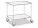Chariot polyvalent avec barre de poussée 150kg 2 plateaux 785x500mm