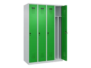 locker voor scheiding van kleding,HxBxD 1850x1200x500mm,4vak - 1