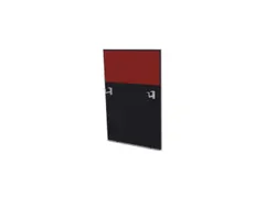 cache de banque d'accueil p. table de bureau CC-noir BN4011-rouge