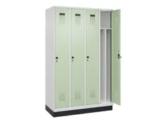 locker voor scheiding van kleding,HxBxD 1950x1200x500mm,4vak
