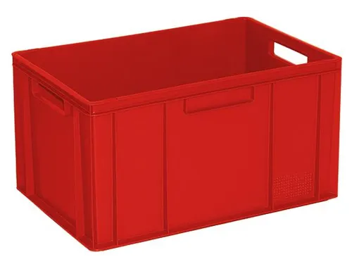 Euronorm Stapelkrat Pe 320x600x400mm 63liter Rood
