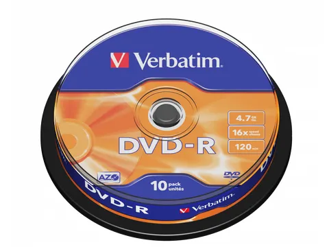 Verbatim 43523 DVD-R Matt Silver 10 Stuks