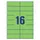 Gekleurde Etiketten 105x37mm Fluor Groen 42117