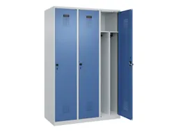locker voor scheiding van kleding,HxBxD 1850x1200x500mm,3vak