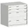 ladekast HxBxD 800x800x525mm 4laden romp RAL7035 front RAL7035