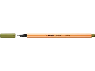 Fineliner STABILO point 88/37 fijn moddergroen - 1