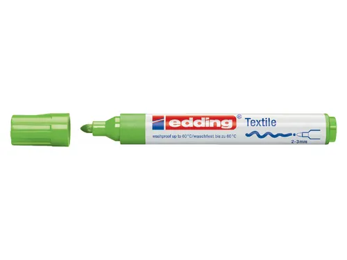 Viltstift edding 4500 textiel rond lichtgroen 2-3mm