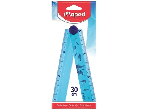 Liniaal Maped Arctic Vibes 30cm opvouwbaar blauw