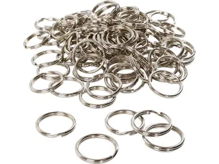 Sleutelring Creativ Company zilverkleurig 25mm 100 stuks - 1