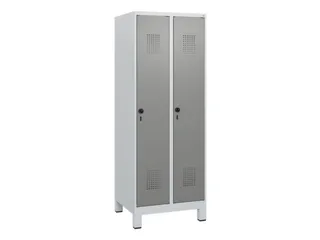 schoollocker,HxBxD 1630x600x500mm,2vak,vak B 300mm,draaigrendel,voeten - 2
