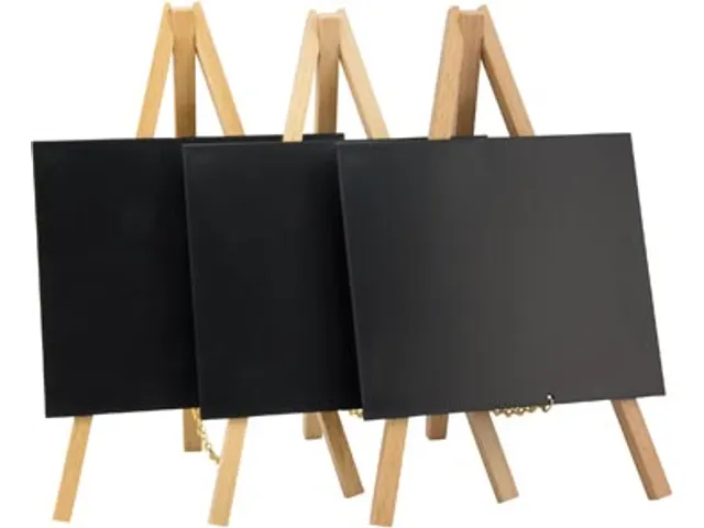 Ardoise Mini 24x15cm Hêtre laqué Paquet 3 pièces