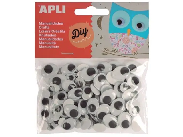 Zelfklevende Knutselogen Ovaal Blister Met 100 Stuks