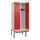 locker met bank,HxBxD 2120x800x815mm,2vak,vak B 400mm,cilinderslot