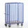 pakketwagen,draagverm. 600kg,laadvl. LxB 1000x640mm,houtetage,RAL5010