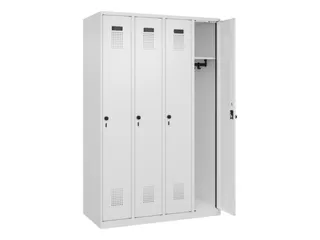locker,HxBxD 1850x1200x500mm,4vak,vak B 300mm,draaigrendel - 2