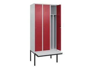 locker voor scheiding van kleding,HxBxD 2120x900x815mm,3vak - 2